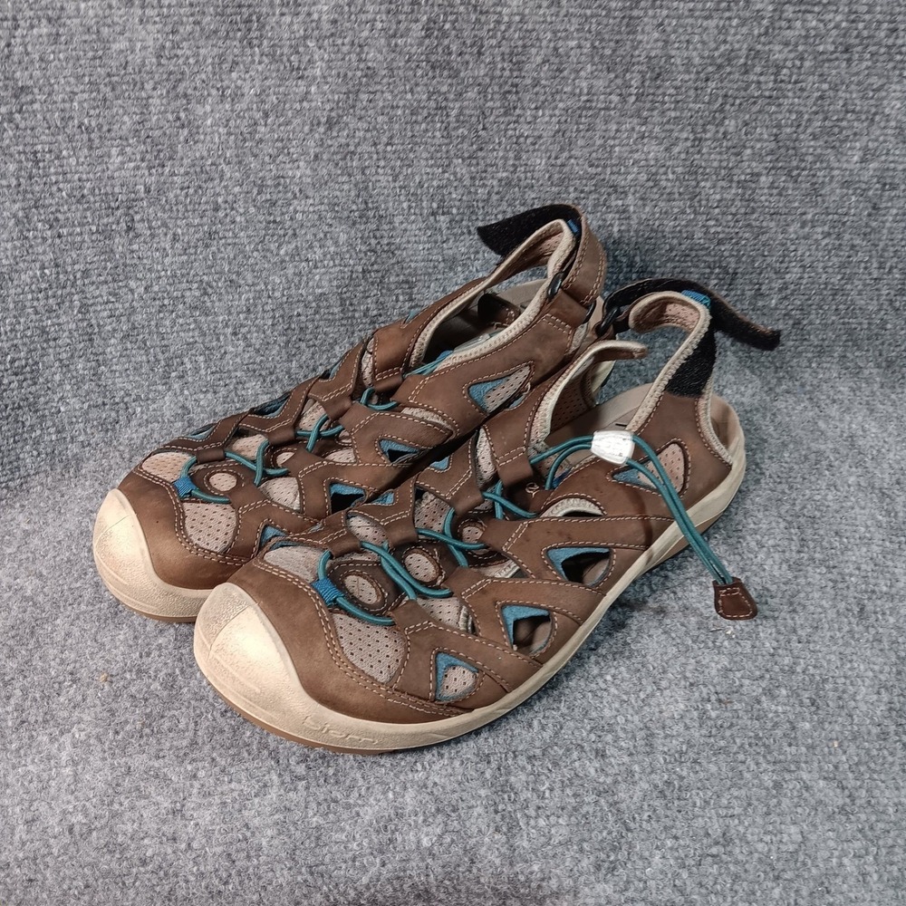 ECCO Biom Brown Leather Fisherman Sport Sandals Women EUR 39 US 8-8.5